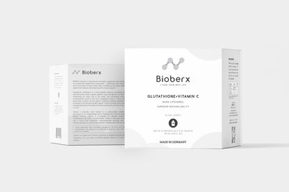 BIOBERX NANO LIPOSOMAL REDUCED L-GLUTATHIONE 400MG + VITAMIN C 700MG (SODIUM L-ASCORBATE) | SUPERIOR BIOAVAILABILITY | ALL NATURAL PREMIUM HEALTH SUPPLEMENTS | MADE IN GERMANY